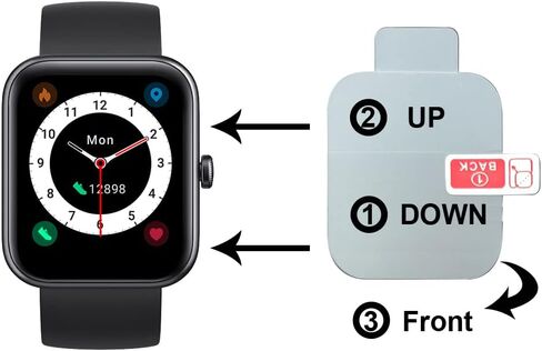 Soft Screen Protector Compatible with SKG V7 1.7 inches smartwatch in Saudi Arabia