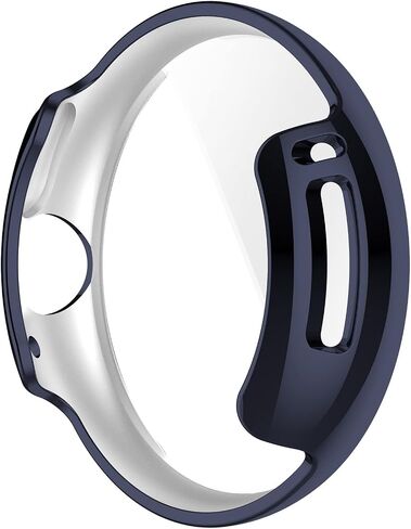 (2 Pack) T Tersely Protective Case Cover for Google Pixel Watch 2/1, Soft TPU Ultra-Slim Scratch Resistant Bumper Protective Cover for Google Pixel Watch Accessories (Black+Black) in Saudi Arabia