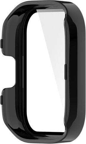 FitTurn Compatible with Xiaomi MI Redmi Watch 3/lite 3 Screen Protector Cases Replacement PC Slim Case Cover 3D Full Coverage Tempered Glass Screen Protector for Redmi Watch 3 (Black*3) in Saudi Arabia