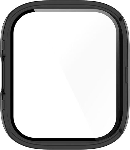 FitTurn Compatible with Xiaomi MI Redmi Watch 3/lite 3 Screen Protector Cases Replacement PC Slim Case Cover 3D Full Coverage Tempered Glass Screen Protector for Redmi Watch 3 (Black*3) in Saudi Arabia