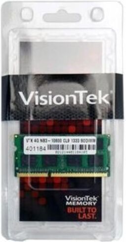 VisionTek 4GB DDR3 1333 MHz (PC3-10600) CL9 SODIMM, Notebook Memory - 900449 in Saudi Arabia