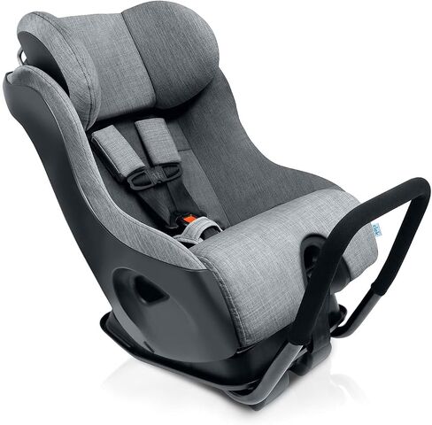 Clek Fllo Convertible Car Seat - Compact Design for 3-Across Seating, Extended Rear-Facing with Anti-Rebound Bar (Thunder) in Saudi Arabia