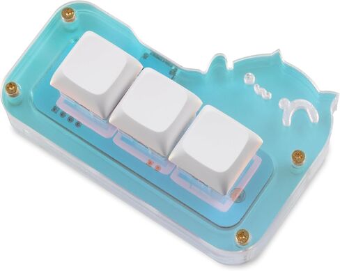 3-Key Mini Bongo Cat USB-C Macro Pad with VIA Auto Detection in Kuwait