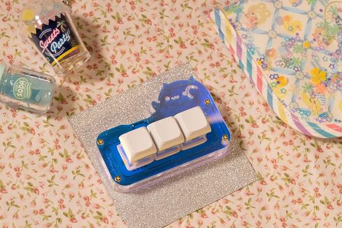 3-Key Mini Bongo Cat USB-C Macro Pad with VIA Auto Detection in Kuwait