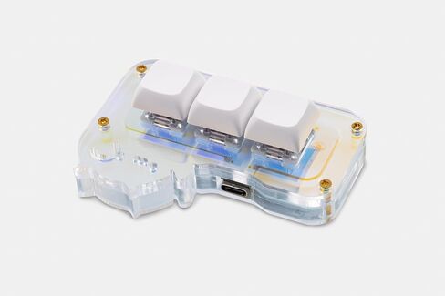 3-Key Mini Bongo Cat USB-C Macro Pad with VIA Auto Detection in Kuwait