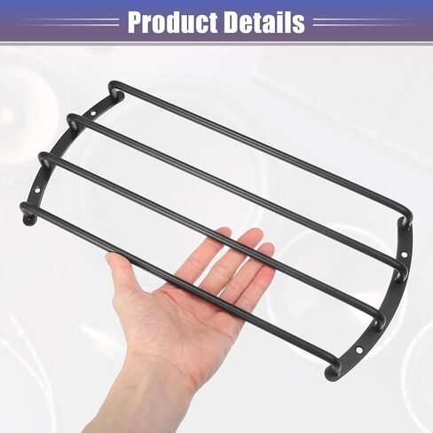 ACROPIX Universal Black Iron 12 بوصة مكبر صوت شواء بار مكبر صوت مضخم صوت شبكة شواء 12 بوصة 4 بار مكبر صوت مصبغة غطاء حماية مكبر الصوت مع مسامير - حزمة من 1 in Saudi Arabia