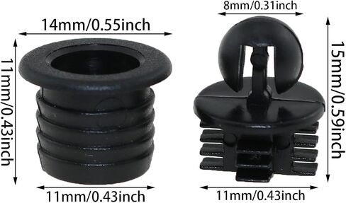 20PCS Speaker Fastener Speaker Mesh Fastener Speaker Grille Guard Rail Plastic Black Ball and Socket Type 10.6 MM Diameter for Speaker Part Accessory in Saudi Arabia