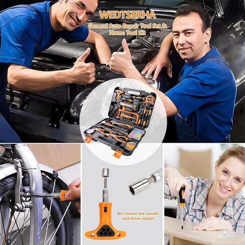 مجموعة أدوات WEDTSERHA® مكونة من 95 قطعة، مجموعة أدوات منزلية صغيرة عامة للرجال والنساء، مجموعة أدوات منزلية/سيارة مع حقيبة محمولة، مجموعة أدوات سفر للشاحنة، مثالية لإصلاح العمال الماهرين، DIY، هدايا أدوات مثالية in Kuwait