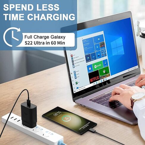 Super Fast Charger Type C, 2 Pack 25W USB C Fast Charger for Samsung Galaxy S22 Ultra/S22/S22+/S23 Ultra/S23/S21 Ultra//Note 20/Note 10/A53 in Saudi Arabia