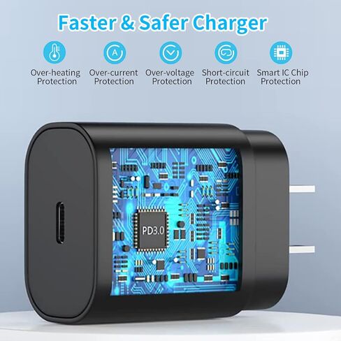 Super Fast Charger Type C, 2 Pack 25W USB C Fast Charger for Samsung Galaxy S22 Ultra/S22/S22+/S23 Ultra/S23/S21 Ultra//Note 20/Note 10/A53 in Saudi Arabia