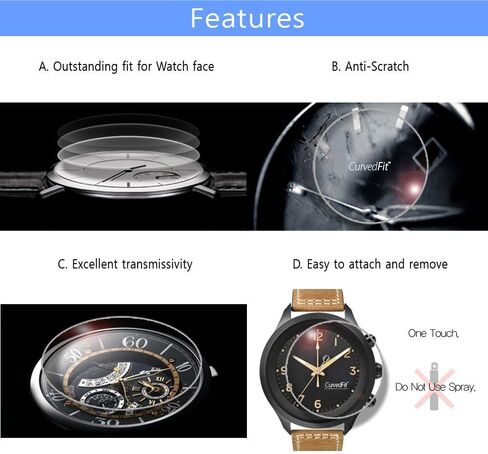 Healingshield Watch Face Protector Guard [Front 3pcs] (30mm(1.18in)) in Saudi Arabia