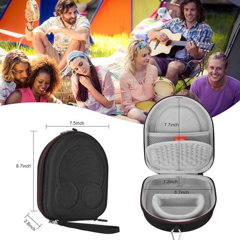 جراب صلب من مادة EVA لهاتف Sony WH-CH510/WH-CH520/JBL Tune 510BT/500BT/ Live400BT سماعات رأس لاسلكية بخاصية الغاء الضوضاء، حقيبة تخزين ممتازة واقية للسفر (أبيض) in Kuwait