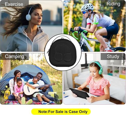 جراب صلب من مادة EVA لهاتف Sony WH-CH510/WH-CH520/JBL Tune 510BT/500BT/ Live400BT سماعات رأس لاسلكية بخاصية الغاء الضوضاء، حقيبة تخزين ممتازة واقية للسفر (أبيض) in Kuwait