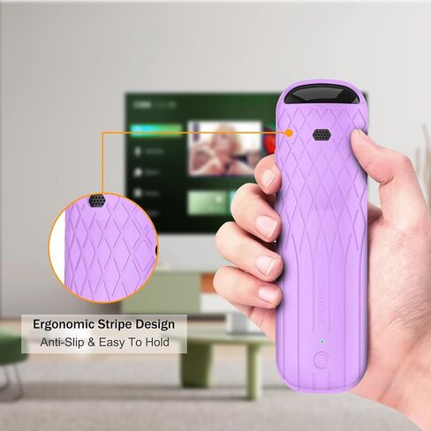 CaseBot Protective Case for Roku Voice Remote Pro, Lightweight Anti Slip Shockproof Silicone Cover for Roku Ultra 2022 Voice Remote Pro, Compatible with Headphone Jack, Black in Saudi Arabia