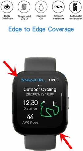 Compatible for Amazfit Bip 5 Screen Protector, 3D Full Screen Coverage Case Curved Edge TPU Protective Film for Bip 5 Smart Watch (3 PCS) in Kuwait