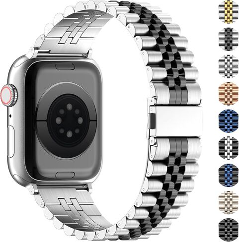 سوار ساعة ابل المتوافق 49 ملم 45 ملم 44 ملم 42 ملم 41 ملم 40 ملم 38 ملم، سوار iWatch شبكي معدني من الفولاذ المقاوم للصدأ لسلسلة ساعات ابل 9/8/7/6/5/4/3/2/1/SE/SE2 in Kuwait