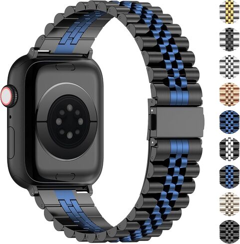 سوار ساعة ابل المتوافق 49 ملم 45 ملم 44 ملم 42 ملم 41 ملم 40 ملم 38 ملم، سوار iWatch شبكي معدني من الفولاذ المقاوم للصدأ لسلسلة ساعات ابل 9/8/7/6/5/4/3/2/1/SE/SE2 in Kuwait
