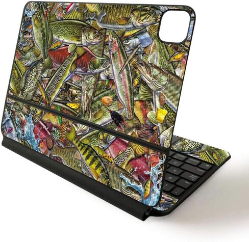 MightySkins Skin للوحة مفاتيح Apple Magic لجهاز iPad Pro مقاس 11 بوصة (2020) - السوشي | غطاء ملتف واقٍ ومتين وفريد ​​من نوعه من الفينيل in Saudi Arabia