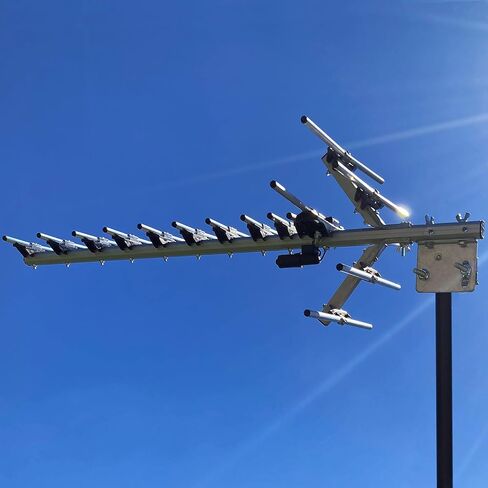 هوائيات Direct SR15 Yagi هوائي HDTV خارجي أحادي الاتجاه UHF، نطاق أكثر من 50 ميل، 4K 8K UHD، تلفزيون NEXTGEN - مع أجهزة تركيب وقوس إمالة in Kuwait
