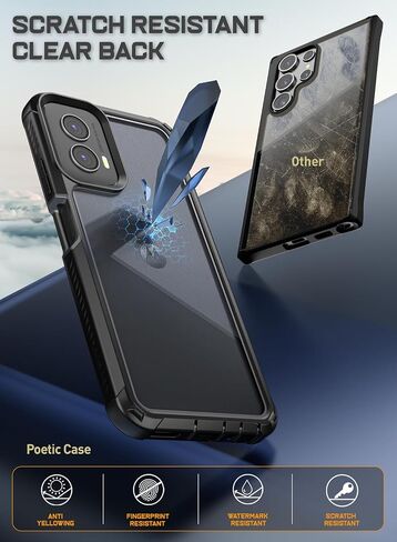 Poetic Guardian Case for Motorola Moto G Power 5G 2026/Moto G Power 5g 2025, [20FT Mil-Grade Drop Tested],[2 Front Frames] Full-Body Shockproof Cover with Built-in Screen Protector, Black/Clear in Saudi Arabia