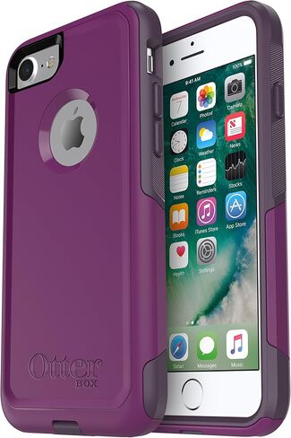 OtterBox COMMUTER SERIES Case for iPhone SE (3rd and 2nd gen) and iPhone 8/7 - Retail Packaging - PLUM WAY (PLUM HAZE/NIGHT PURPLE) in Saudi Arabia
