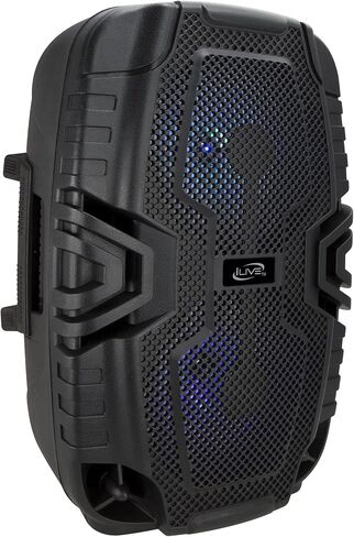 آي لايف سماعة رأس لاسلكية للحفلات، تأثيرات ضوئية إل إي دي، مقبض للحمل، أسود (ISB250B) in Kuwait