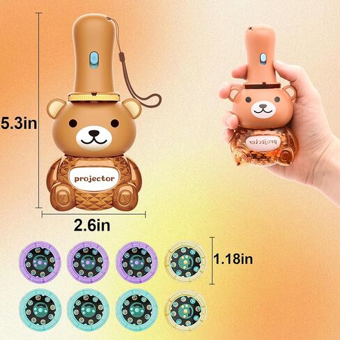 Baby Toddler Toys Educational Projector - Kids Toy Flashlight Projector for Girls and Boys 18M+ with Dinosaurs Numbers 26 Letter Multi-Theme, Great Baby Toy for Learning Nightlight Cognition Bedtime in Kuwait