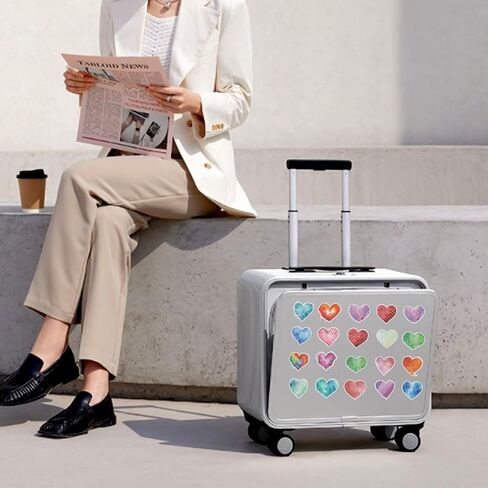 Love Stickers, 50 Pcs Vinyl Cute Heart Stickers for Scrapbookin Multicolor Waterproof Valentine's Day Stickers for Laptop Journaling Water Bottles Phone Case Skateboard Decorations Suitcase Luggage in Saudi Arabia