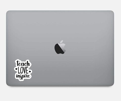 Teach Love Inspire Sticker Inspirational Quote Stickers - Laptop Stickers - 2.5 Inches Vinyl Decal - Laptop, Phone, Tablet Vinyl Decal Sticker in Saudi Arabia