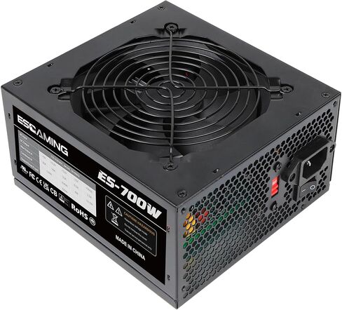 مزود طاقة ATX بقدرة 700 واط، مزود طاقة غير معياري مع موصلات 4+4 دبوس، مروحة 120 ملم يتم التحكم فيها حراريًا تلقائيًا، مفتاح 115/220 فولت، ضمان 5 سنوات in Kuwait