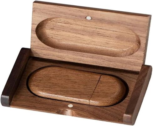 USB Flash Drive 32GB, Flash Memory Stick for Computer() (Walnut) in Saudi Arabia