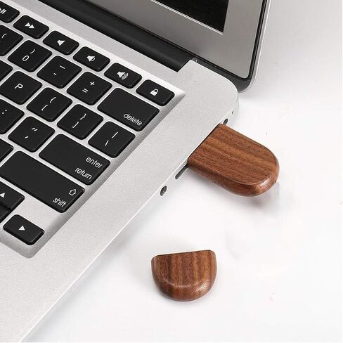 USB Flash Drive 32GB, Flash Memory Stick for Computer() (Walnut) in Saudi Arabia