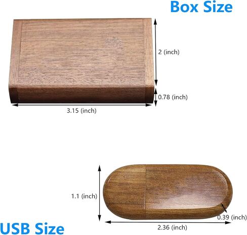 USB Flash Drive 32GB, Flash Memory Stick for Computer() (Walnut) in Saudi Arabia