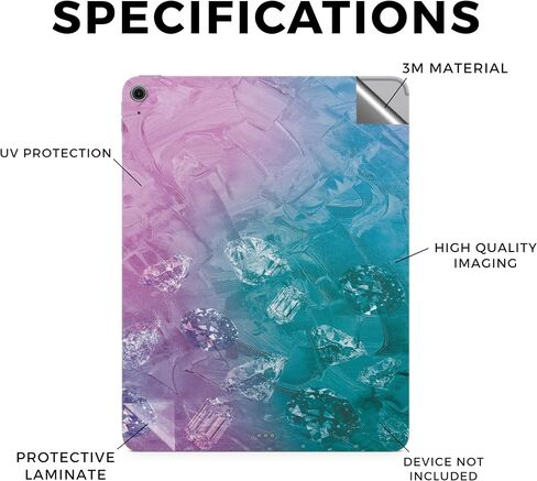غلاف الكمبيوتر اللوحي من ألياف الكربون متوافق مع Apple iPad Air 13 (M2) 2024 - بقع نابضة بالحياة - غطاء لاصق واقٍ من الفينيل 3M ممتاز - سهل الاستخدام | صُنع في الولايات المتحدة الأمريكية بواسطة MightySkins in Saudi Arabia