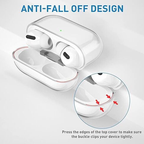 LRK Clear case Compatible with Apple AirPods 1/2, [Non-Yellowing] [Supports Wireless Charging], Soft TPU Material, portective and Shockproof - Transparent in Saudi Arabia