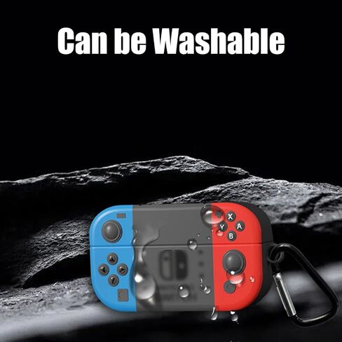 Game Case Compatible with Beats Solo Buds 2024 Case with Carabiner, Cute Cartoon Funny Silicone Shockproof Protective Case for Men in Saudi Arabia