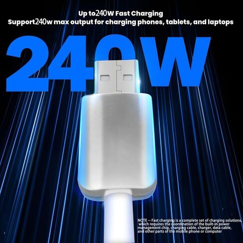 Chubby 2.0 Durable Fast Charging Cable USB Type-C Cables Ultra-Thick Silicone Cord USB-C to USB A Cable for Cell Phones, Android Devices and More, Orange, Type-C to Type-C, 9.8 FT in Saudi Arabia