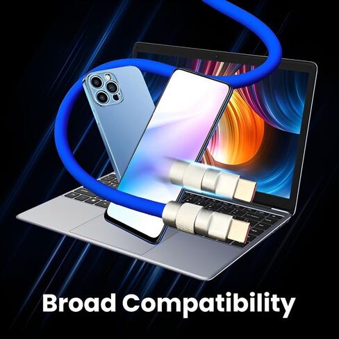 Chubby 2.0 Durable Fast Charging Cable USB Type-C Cables Ultra-Thick Silicone Cord USB-C to USB A Cable for Cell Phones, Android Devices and More, Orange, Type-C to Type-C, 9.8 FT in Saudi Arabia