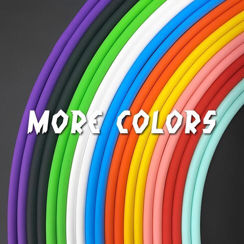 Chubby 2.0 Durable Fast Charging Cable USB Type-C Cables Ultra-Thick Silicone Cord USB-C to USB A Cable for Cell Phones, Android Devices and More, Orange, Type-C to Type-C, 9.8 FT in Saudi Arabia