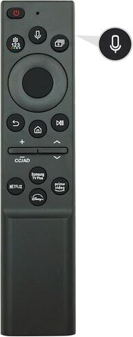 جهاز التحكم عن بعد الصوتي البديل BN59-01385A (بدون طاقة شمسية) الجديد لعام 2023 مناسب لتلفزيون Samsung الذكي، متوافق مع تلفزيونات Samsung Crystal UHD/QLED/Neo QLED/الإطار/4K/8K Series - ضمان لمدة عام in Kuwait