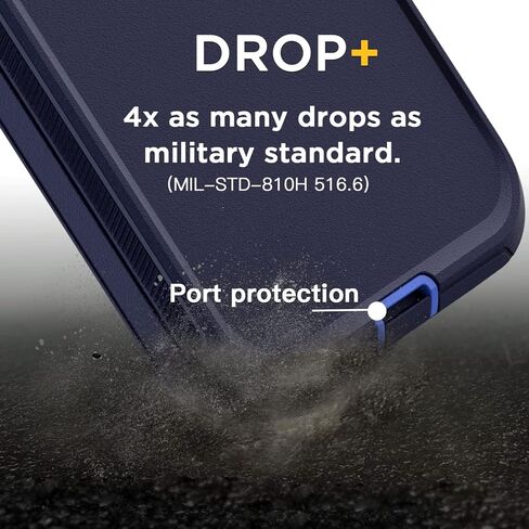 AICase iPhone 14 (6.1") Heavy Duty 3-Layer Rugged Case - Military Grade Shockproof, Slim Fit, Anti-Slip, Purple in Saudi Arabia