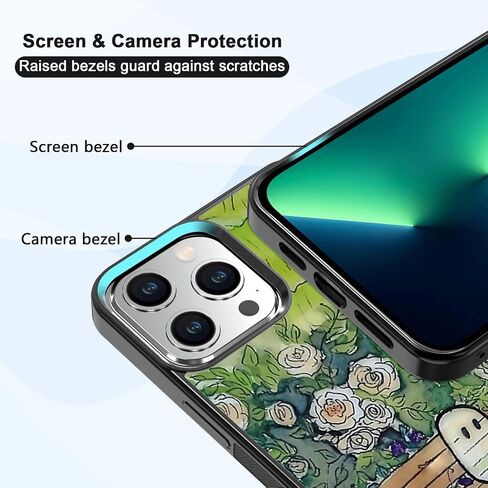 حافظة هاتف شبح الهالوين الصغيرة اللطيفة، حافظة هاتف iPhone 13/14، تصميم نمط غير قابل للانزلاق، حافظة هاتف داعمة بإطار جل السيليكا الناعم للفتيات والفتيان المراهقات والنساء والرجال in Saudi Arabia