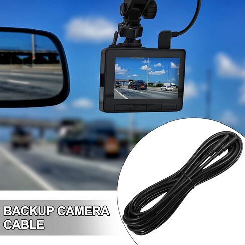 X AUTOHAUX 2 Pcs 8 Pin 3.28ft 100cm Backup Camera Extension Cable Dash Camera Cord Wires Car Rear View Camera in Saudi Arabia