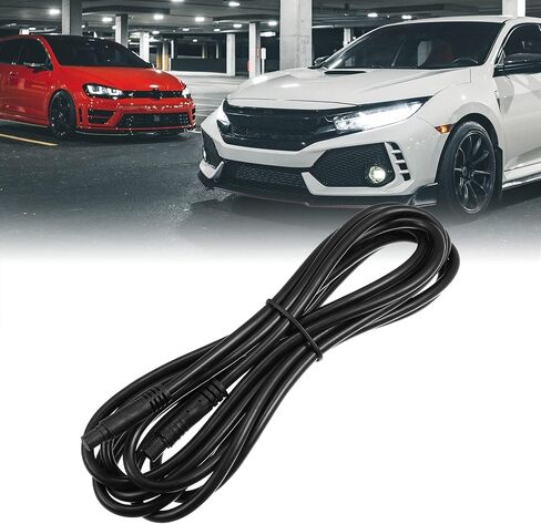X AUTOHAUX 2 Pcs 8 Pin 3.28ft 100cm Backup Camera Extension Cable Dash Camera Cord Wires Car Rear View Camera in Saudi Arabia