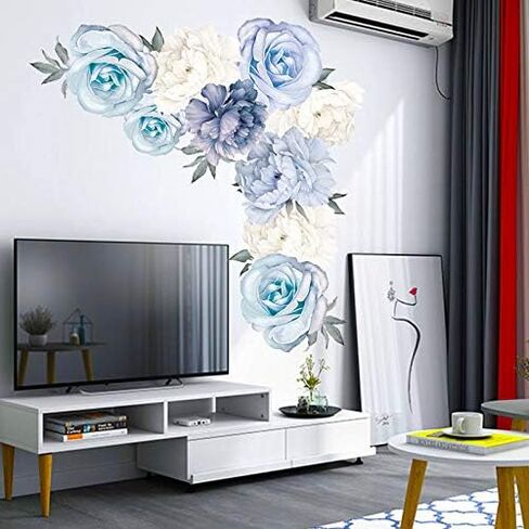 amaonm قابل للإزالة الإبداعية الأرجواني الخزامى جدار صائق DIY زهرة العشب الطازج مع الحروف ملصقات الحائط قشر وعصا ديكور فني للأطفال الفتيات غرفة نوم غرفة المعيشة الحمام الحضانة (الخزامى) in Kuwait