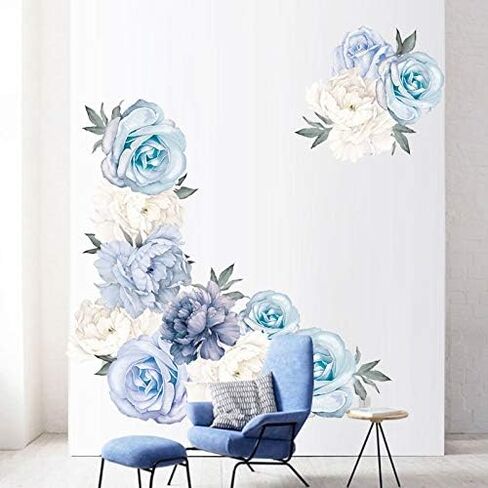 amaonm قابل للإزالة الإبداعية الأرجواني الخزامى جدار صائق DIY زهرة العشب الطازج مع الحروف ملصقات الحائط قشر وعصا ديكور فني للأطفال الفتيات غرفة نوم غرفة المعيشة الحمام الحضانة (الخزامى) in Kuwait