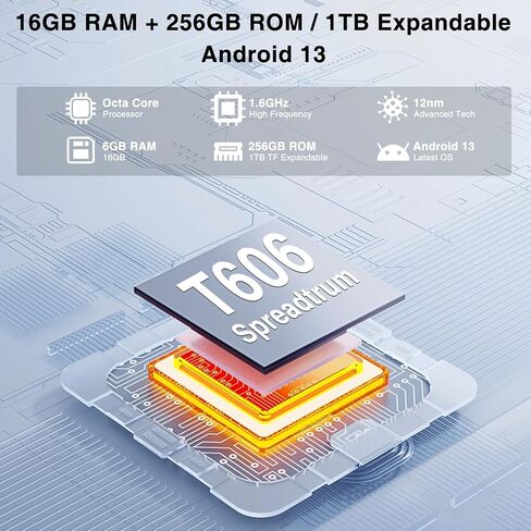 DOOGEE S41 MAX هاتف ذكي متين 2024، 16 جيجابايت + 256 جيجابايت/SD 1 تيرابايت هاتف متين أندرويد 13، هاتف خلوي متين 6300 مللي أمبير في الساعة، شاشة 5.5 بوصة HD+، هاتف محمول IP68 مقاوم للماء 4G خارجي، NFC/WiFi/OTG in Saudi Arabia