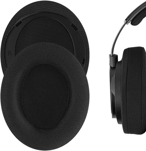 وسائد أذن SHP9500، قطع غيار وسائد أذن بديلة من نسيج شبكي مريح من BUTIAO لسماعات رأس Philips SHP9500 SHP9500S - أسود in Kuwait