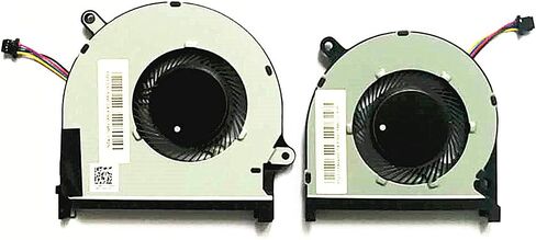 Replacement New Laptop CPU and GPU Cooling Fan for Dell Inspiron 15-7590 7590 7591 P83F Series 0MPHWF 0861FC DFS5K12114262D FM6A DFS5K22115371D FM69 Fan in Saudi Arabia