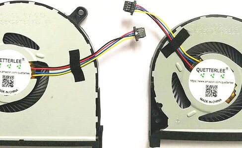 Replacement New Laptop CPU and GPU Cooling Fan for Dell Inspiron 15-7590 7590 7591 P83F Series 0MPHWF 0861FC DFS5K12114262D FM6A DFS5K22115371D FM69 Fan in Saudi Arabia